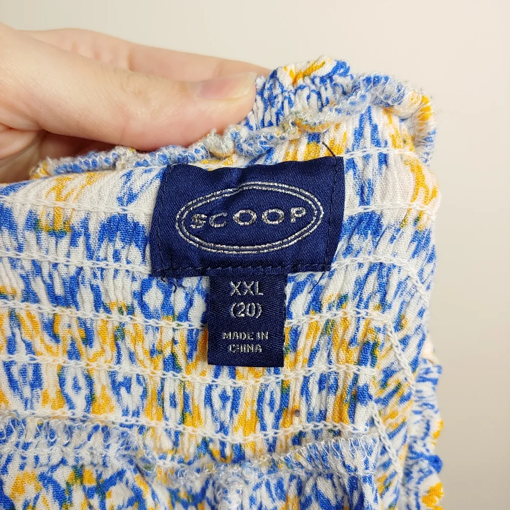 Scoop Women's Boho Multicolor Casual Comfortable Lounging Shorts Size XXL